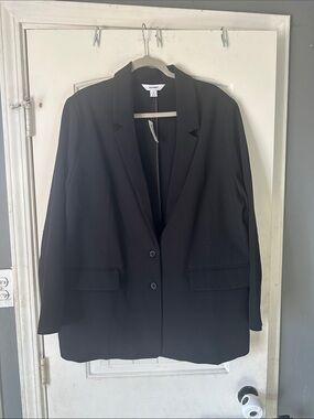 Old Navy Black Women's Relax Fit Blazer- 2X